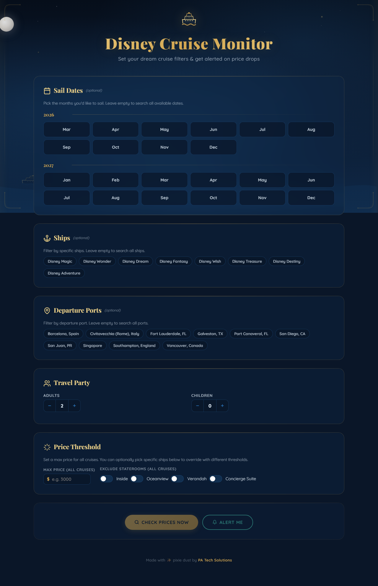 Disney Cruise Price Checker screenshot 1